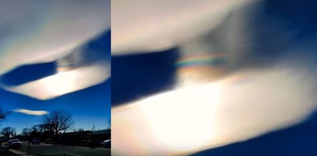 Глава на извънземен се появи в облаците над Колорадо (видео)